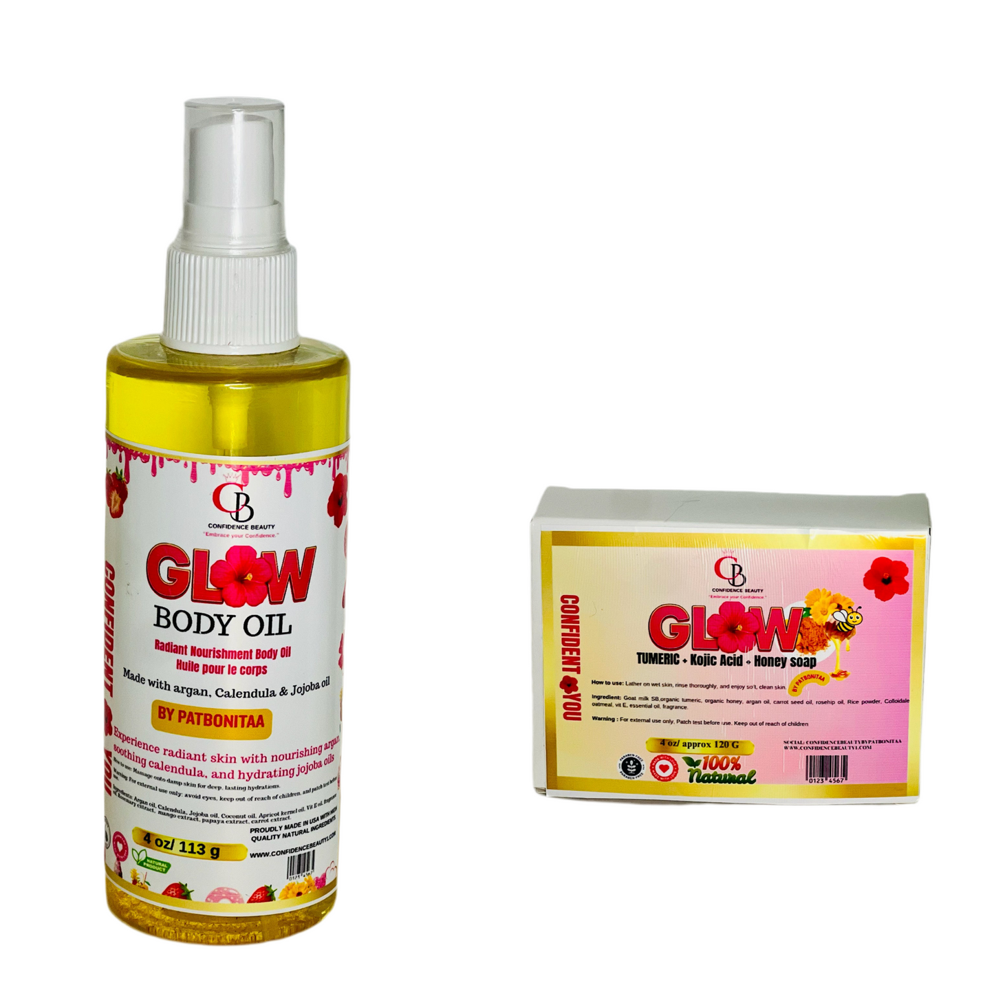 Radiant Glow Duo – Turmeric Brightening Soap & Body Oil Set for Even-Toned, Glowing Skin