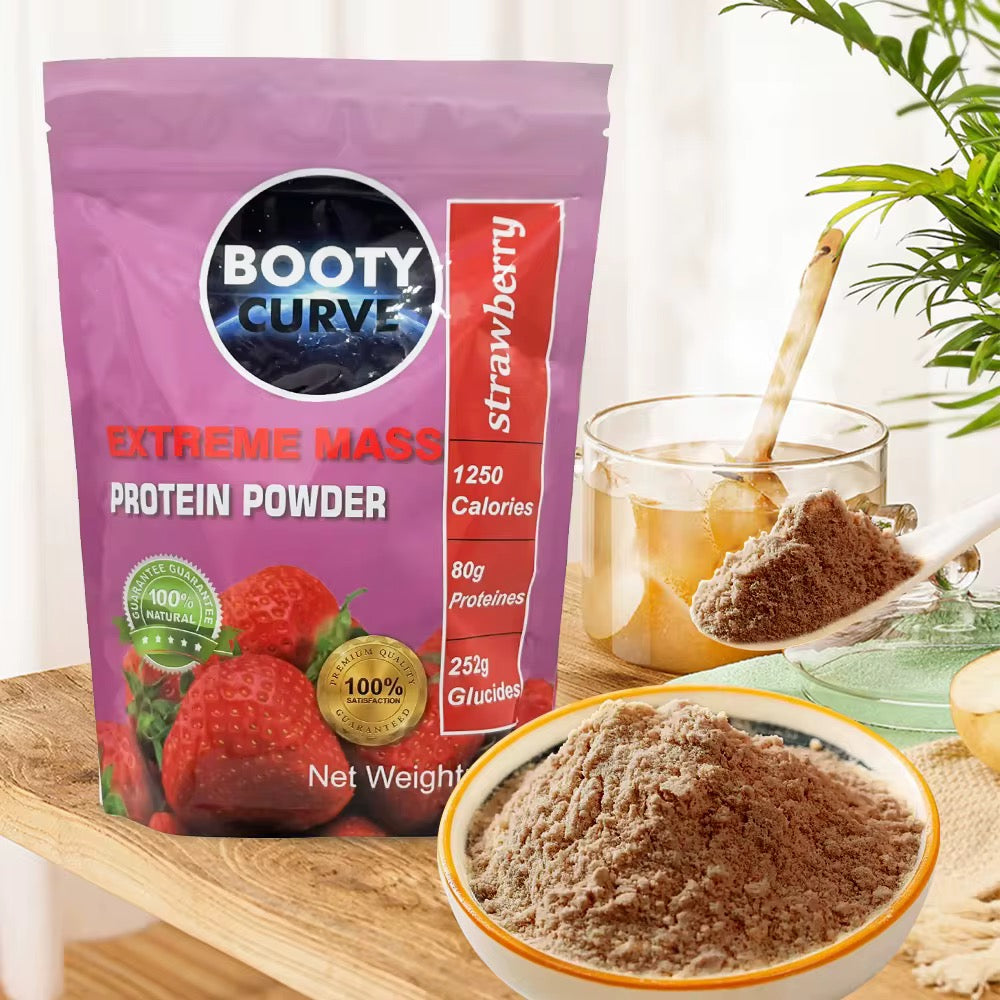 wholesale only. 20  PACkS. BOOTY CURVE Extreme Mass Protein Powder! FREE SHIPPING