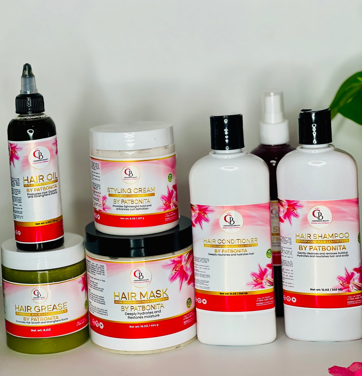 CONFIDENCE BEAUTY HAIR CARE : FULL GAM 7 PRODUI 100% REZILTA ASIRE/ PRODUI 100% NATIRÈL