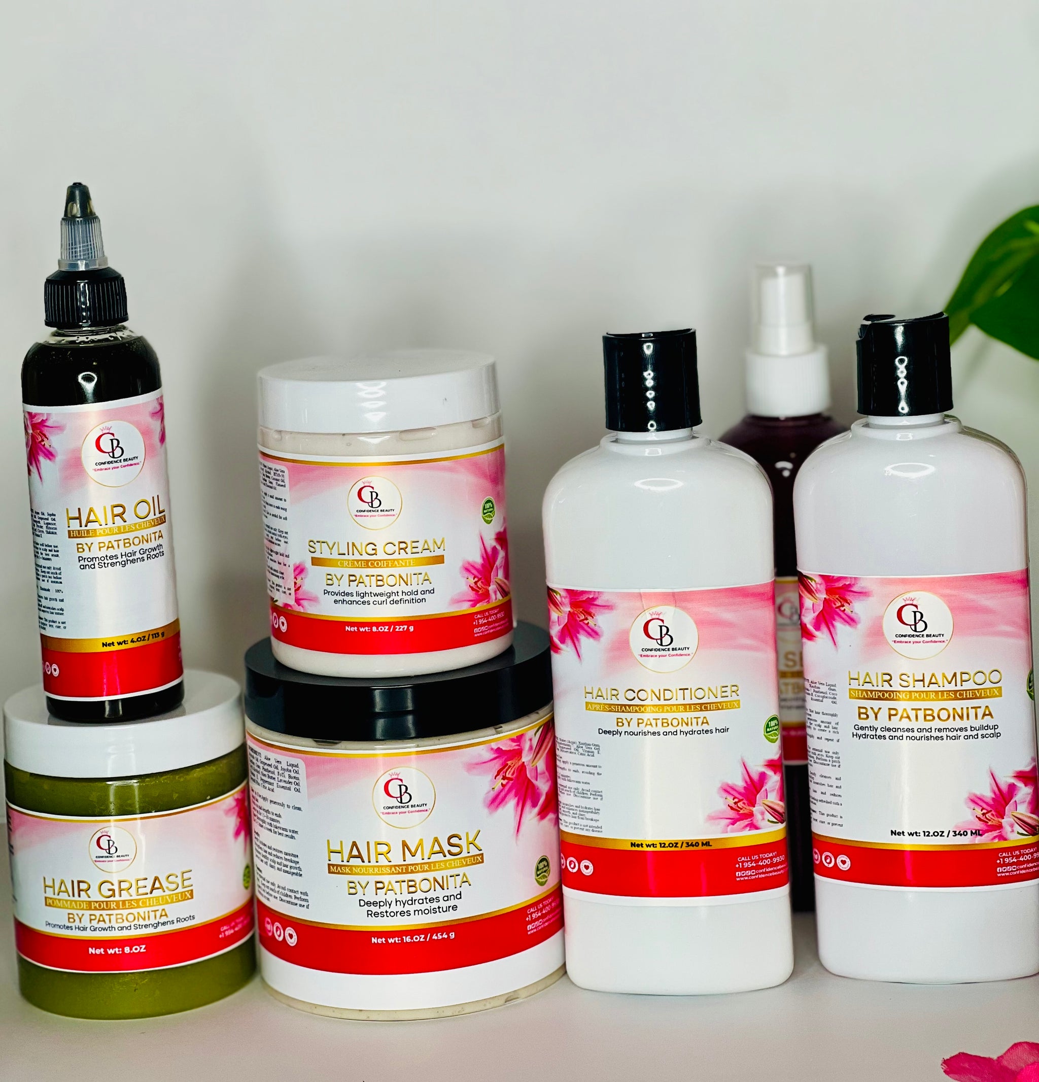 CONFIDENCE BEAUTY HAIR CARE : FULL GAM 7 PRODUI 100% REZILTA ASIRE/ PRODUI 100% NATIRÈL